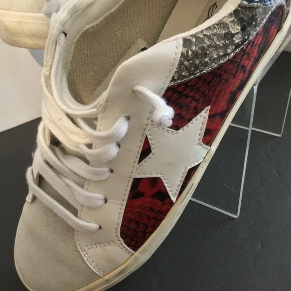 Pristine Vintage Havana Sneakers Tennis Shoes STAR Snakeskin Sz 9 - Picture 2 of 13